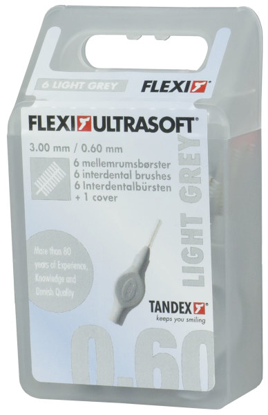 Tandex Flexi Ultra Soft mezizubní kartáčky stříbrné, 6 ks