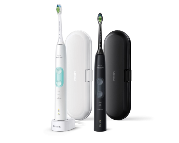 Philips Sonicare ProtectiveClean 5100 Black/White HX6857/35, sonický kartáček (2 těla)
