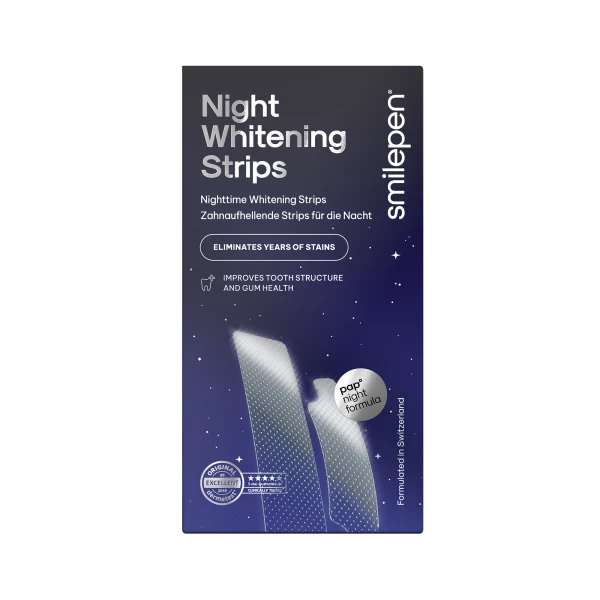 Smilepen Night Whitening Strips, sada nočních bělicích pásek (10×2)