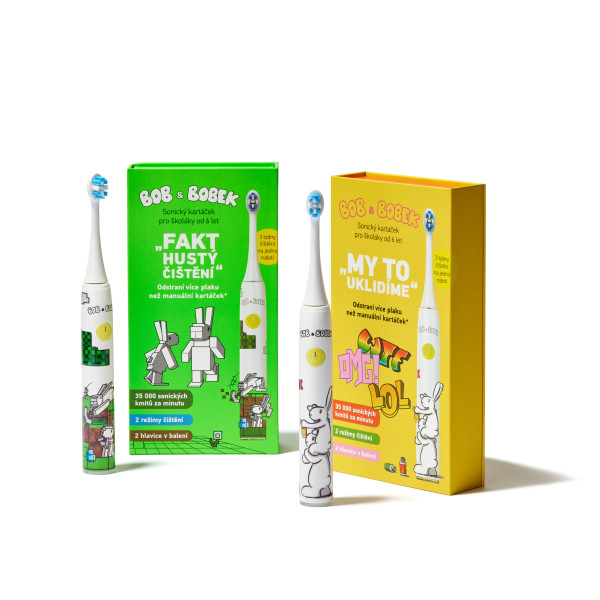 BOB a BOBEK KRAFT - Fakt hustý čištění! Sonický zubní kartáček pro školáky