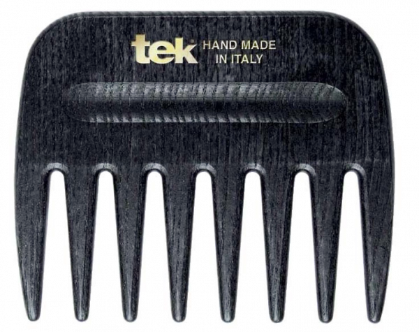 Tek AFRO COMB hřeben s širokými zuby černý