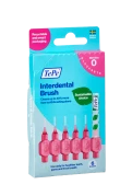 TePe Original mezizubní kartáčky z bioplastu 0,4 mm, růžové, 6 ks, krabička