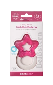 Dentistar Cooling Teether, chladicí kousátko od 3 měsíců, růžové