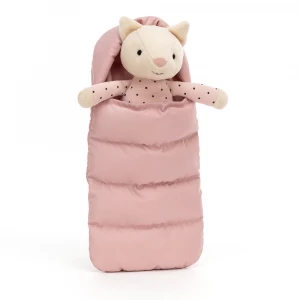 Jellycat Kočka ve spacáku 23 cm