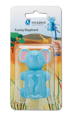 Miradent Funny držáček na kartáček, slon