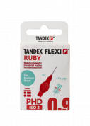 Tandex Flexi mezizubní kartáčky červené 0,90 mm, 6 ks