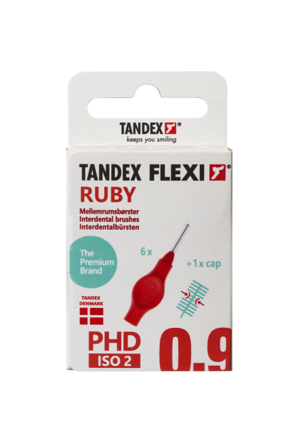 Tandex Flexi mezizubní kartáčky červené 0,50 mm, 6 ks