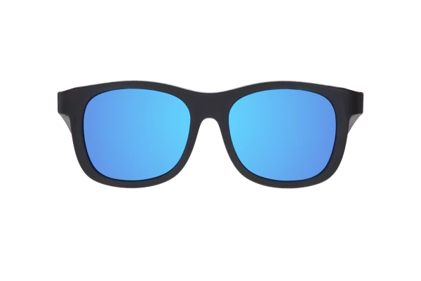 BABIATORS Polarized Navigator Jet Black, polarizační zrcadlové sluneční brýle, černé, 0-2 roky