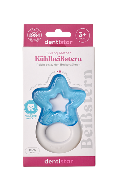 Dentistar Cooling Teether, chladicí kousátko od 3 měsíců, modré