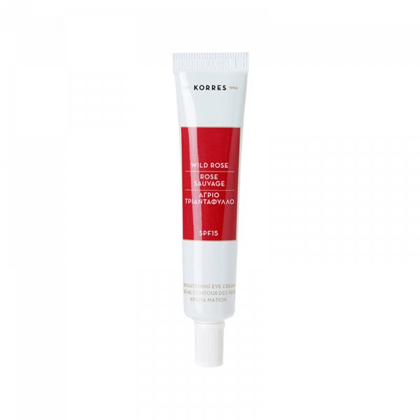 KORRES Wild Rose, rozjasňující oční krém SPF 15, 15 ml