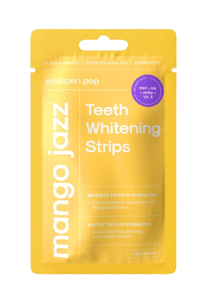 Pop Mango Jazz Teeth Whitening Strips, bělicí pásky na zuby (7x2 ks)