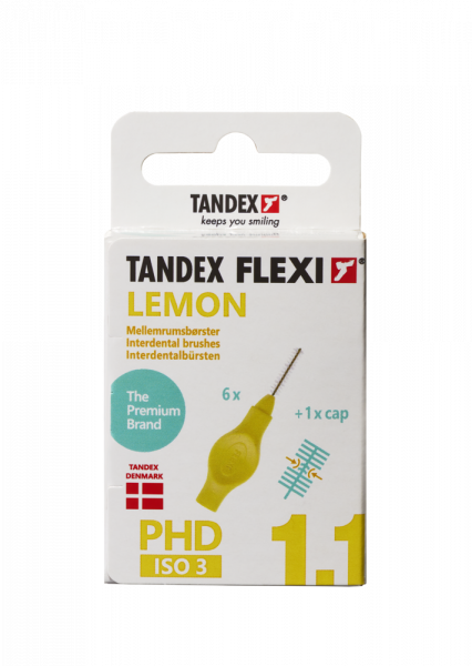 Tandex Flexi mezizubní kartáčky žluté 1,1 mm, 6 ks