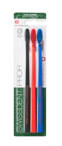 SWISSDENT COLOURS zubní kartáčky Soft-Medium (2+1 zdarma), ZUG