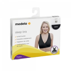 Medela noční těhotenská a kojicí podprsenka, černá, velikost M