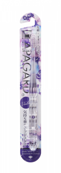 APAGARD zubní kartáček zdobený krystaly Swarovski, medium