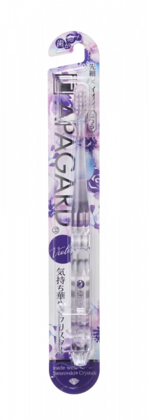APAGARD zubní kartáček zdobený krystaly Swarovski, medium