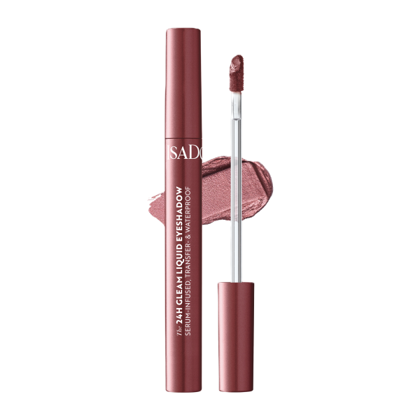 ISADORA The 24H Gleam Liquid Eyeshadow 73 Rebel Rose, tekuté oční stíny
