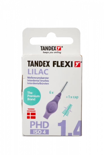 Tandex Flexi mezizubní kartáčky lila 1,4 mm, 6 ks