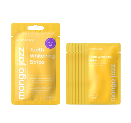 Pop Mango Jazz Teeth Whitening Strips, bělicí pásky na zuby (7x2 ks)