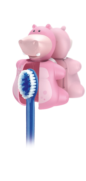 Miradent Funny držáček na kartáček, hroch