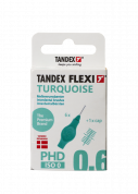 Tandex Flexi mezizubní kartáčky tyrkysové 0,35 mm, 6 ks