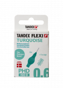 Tandex Flexi mezizubní kartáčky tyrkysové 0,60 mm, 6 ks
