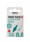 Tandex Flexi mezizubní kartáčky tyrkysové 0,60 mm, 6 ks