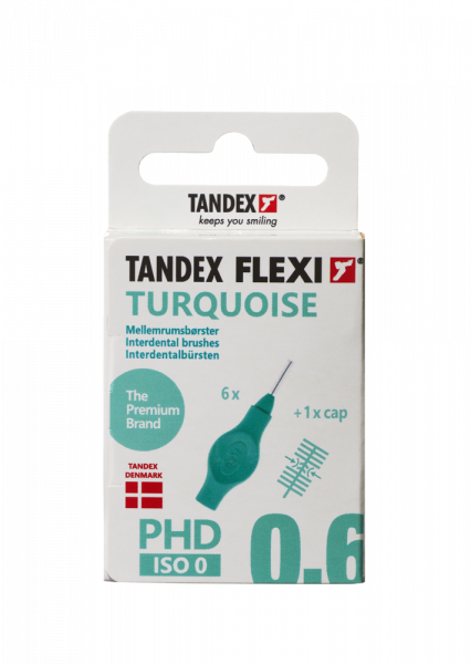 Tandex Flexi mezizubní kartáčky tyrkysové 0,60 mm, 6 ks