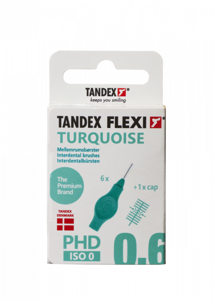 Tandex Flexi mezizubní kartáčky tyrkysové 0,35 mm, 6 ks