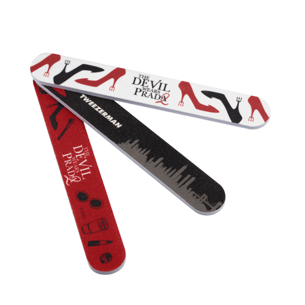 Tweezerman Nail File Set - Sada pilníků na nehty v limitované edici Devil Wears Prada