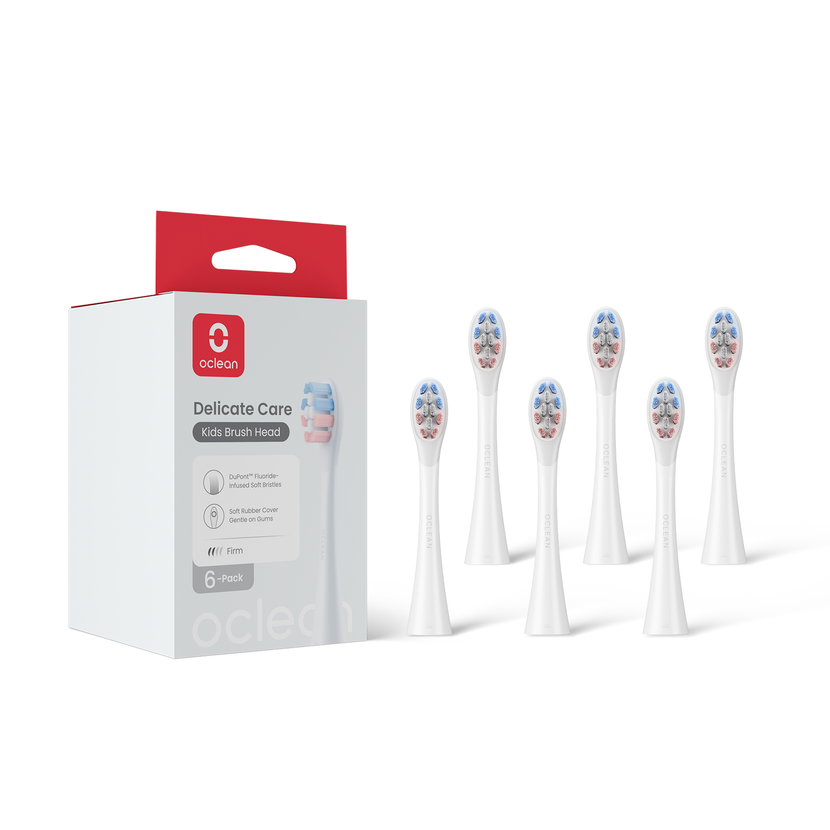 Oclean náhradní hlavice Kids Delicate Care P3K16 bílé, 6 ks
