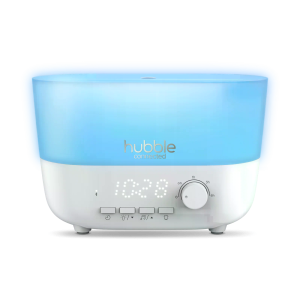 Hubble Mist 5v1 – zvlhčovač vzduchu, aroma difuzér, Bluetooth reproduktor, noční světlo a digitální hodiny