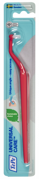 TePe Universal Care, zubní kartáček pro čištění implantátů a rovnátek