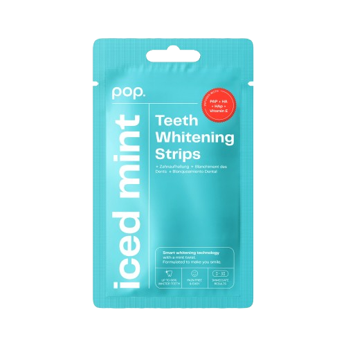 Pop Iced Mint Teeth Whitening Strips, bělicí pásky na zuby (7x2 ks)