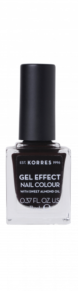 KORRES Gel-Effect Nail Colour - gelový lak na nehty, 76 Smokey Plum, 11 ml
