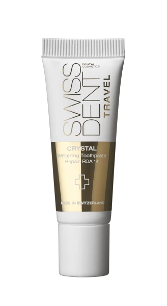 SWISSDENT CRYSTAL regenerační krém bez fluoridu 10 ml, cestovní balení