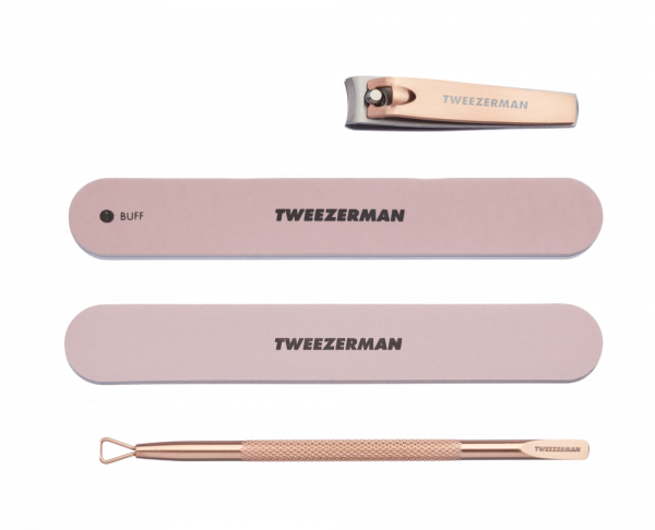 Tweezerman Rose Gold Manicure Set, Rose Gold sada na manikúru