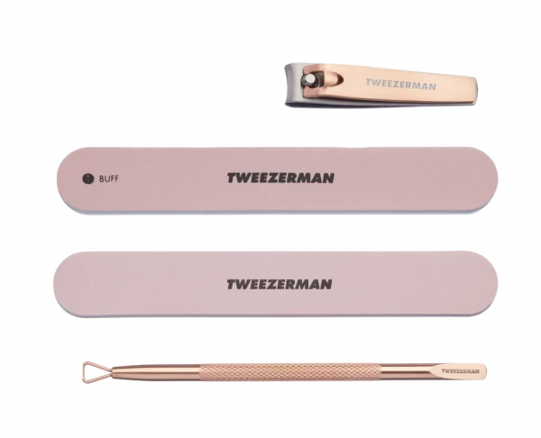 Tweezerman Rose Gold Manicure Set, Rose Gold sada na manikúru