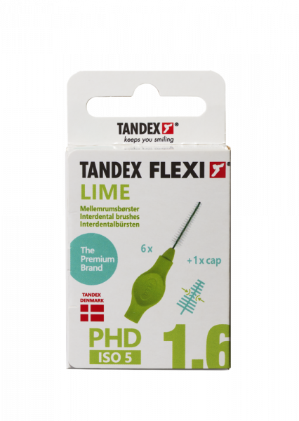 Tandex Flexi mezizubní kartáčky zelené 1,6 mm, 6ks