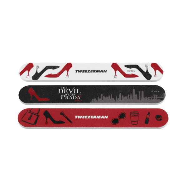 Tweezerman Nail File Set - Sada pilníků na nehty v limitované edici Devil Wears Prada
