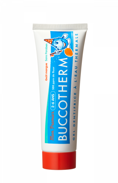 Buccotherm gelová zubní pasta pro děti od 2 do 6 let, mango, 50 ml