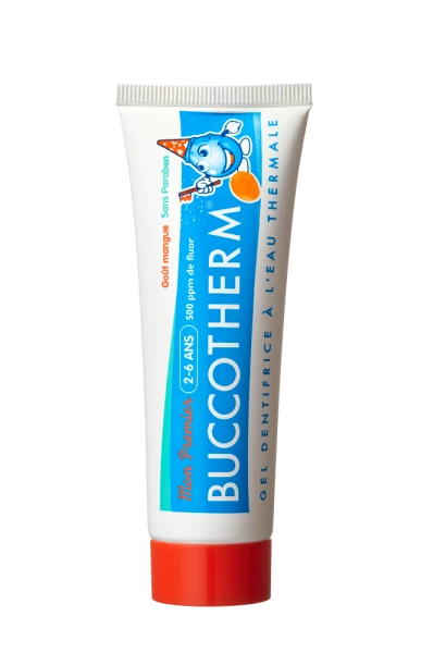 Buccotherm gelová zubní pasta pro děti od 2 do 6 let, mango, 50 ml
