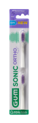 GUM ORtho Sonic Daily Refill, náhradní hlavice, 2 ks, blistr, bílé