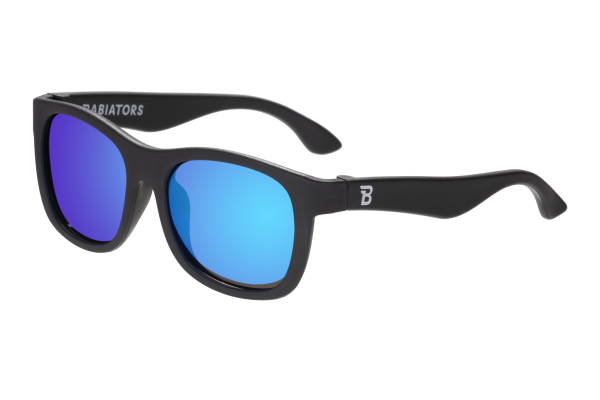 BABIATORS Polarized Navigator Jet Black, polarizační zrcadlové sluneční brýle, černé, 3-5 let