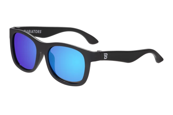BABIATORS Polarized Navigator Jet Black, polarizační zrcadlové sluneční brýle, černé, 3-5 let
