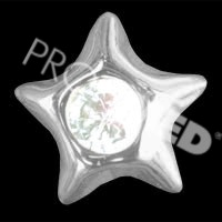 IZI hvězda se zirkonem bílé zlato