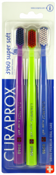Curaprox CS 3960 zubní kartáčky, Super soft, 3 kusy