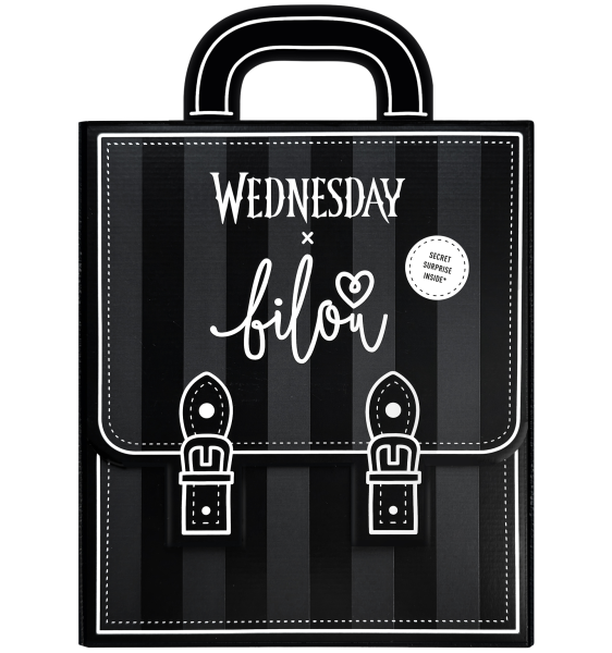 Bilou x Wednesday limitovaná kosmetická sada s náramky přátelství