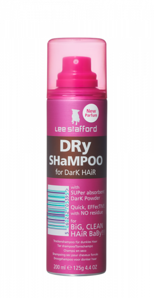 Lee Stafford Dry Shampoo Dark, suchý šampon na tmavé vlasy, 200 ml