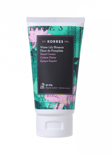 KORRES Hand Cream Water Lily Blossom -výživný krém na ruce s vůní leknínu, 75 ml